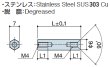 画像2: Fタイプ 六角　ステンレス　両メネジ M4 皿ねじ用 (2)