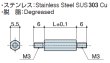 画像2: MMタイプ 六角　ステンレス　両オネジ M3 標準型 (2)