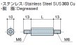 画像2: MMタイプ 六角　ステンレス　両オネジ M6 標準型 (2)