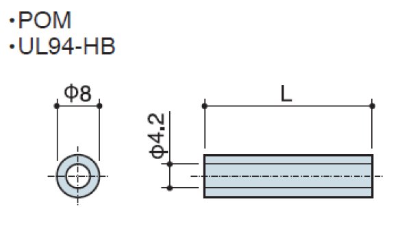 画像2: Hタイプ 丸型中空 樹脂製 M4用 標準型 (2)