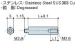 画像2: MTタイプ 六角　ステンレス　 オネジ/メネジ M2.6 薄板取付用 (2)