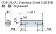 画像2: RF-Sタイプ 丸型　ステンレス　両メネジ M3 スリット付(ドライバー用) SUS316 (2)