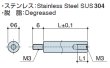 画像2: RMタイプ 丸型 　ステンレス　オネジ/メネジ M3 標準型 (304) (2)