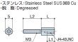 画像2: Dタイプ 六角 　ステンレス　D-sub取付用 オネジM3 / メネジ#4-40 UNC ねじ異径 (2)