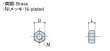 画像2: Nタイプ ナット 　黄銅　1種【 並目ねじ】 (2)