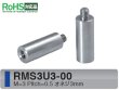 画像1: RMSタイプ 丸型 　ステンレス　オネジ/メネジ M3 短間隔取付(オネジ3mm) (1)