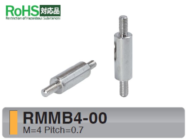 画像1: RMMタイプ 丸型 　黄銅　両オネジ M4 標準型 (1)