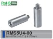 画像1: RMSタイプ 丸型 　ステンレス　オネジ/メネジ M4 短間隔取付(オネジ5mm) (1)