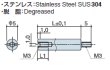 画像2: RMHタイプ 丸型 　ステンレス　オネジ/メネジ スリット付 M3 外径Φ5ｍｍ(SUS304) (2)